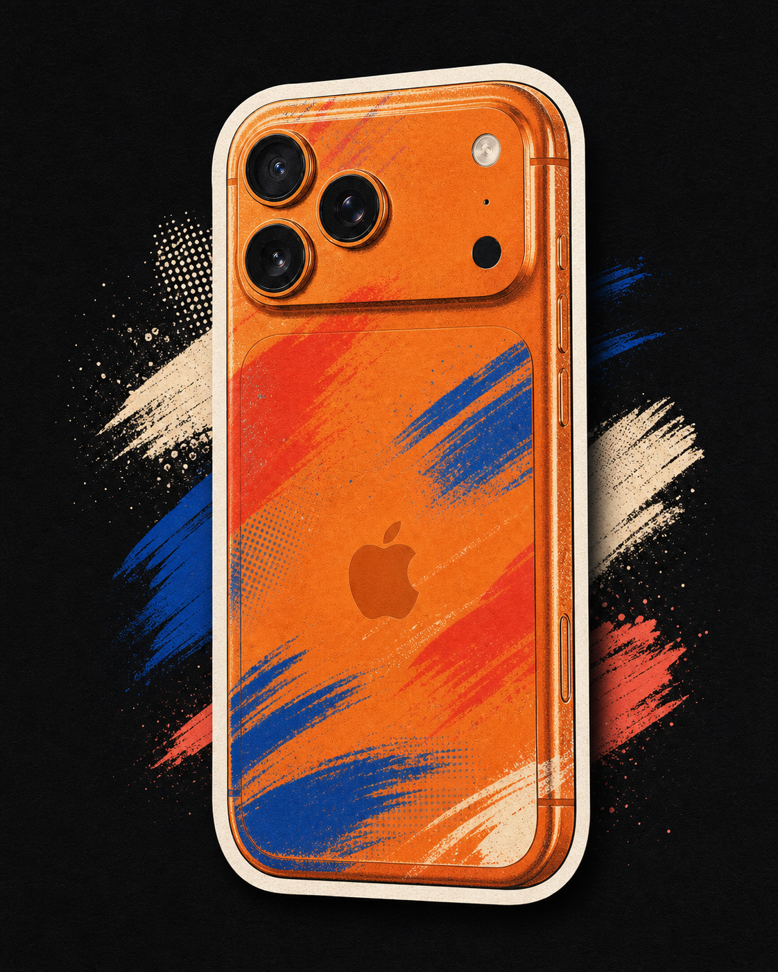 Авторский цифровой арт-стикер с изображением iPhone 17 Pro